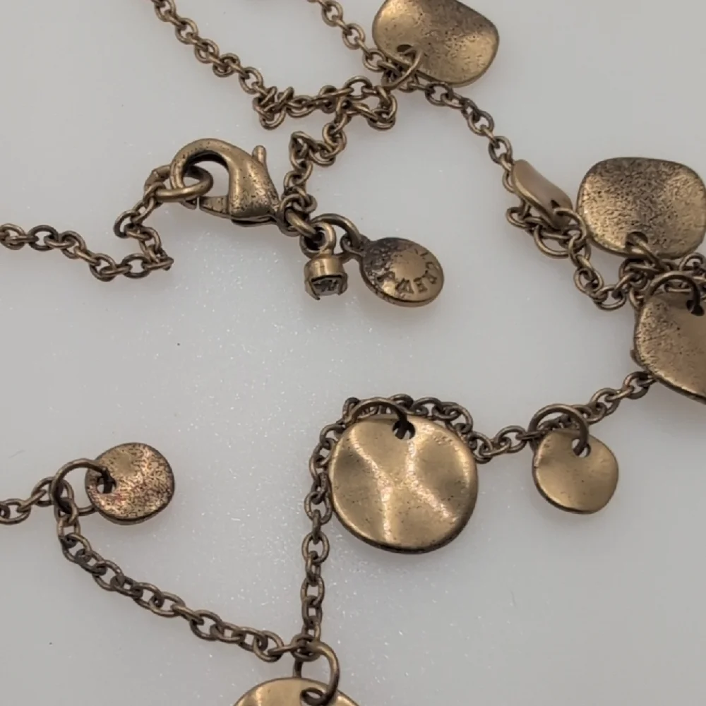 J. Crew Gold Necklace with Disc Charms